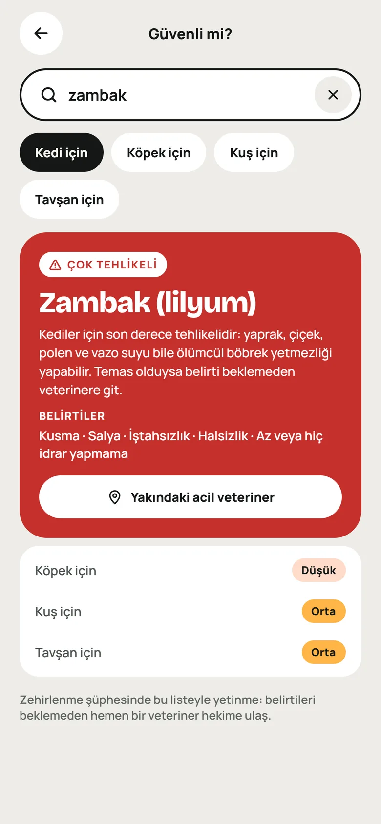 Güvenli mi ekranı